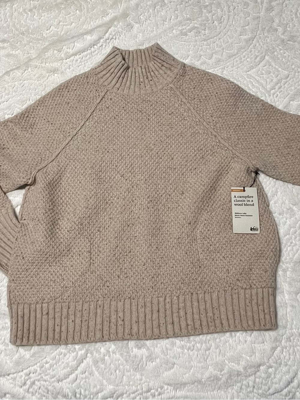 NWT REI Women's Wallace Lake Mock Neck Sweater Size XL
